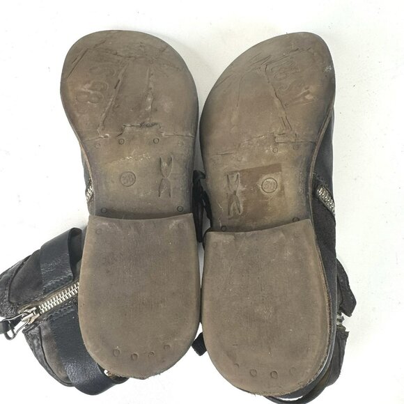 A.S.98 Ankle Moto Boots Womens Size 38 US 7.5/8 Leather Bikercore Boho Western - Picture 9 of 11